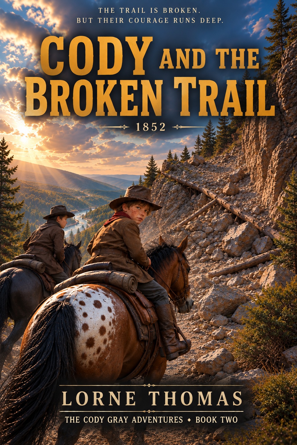 Cover of Cody and the Broken Trail by Lorne Thomas, Book Two of the Cody Gray Adventures